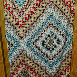 B-DESIGN SIZE L MAXI SKIRT AZTEC PRINT